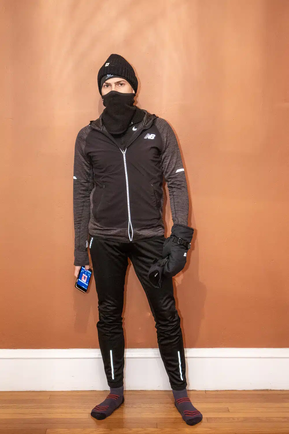 Running outfit winter