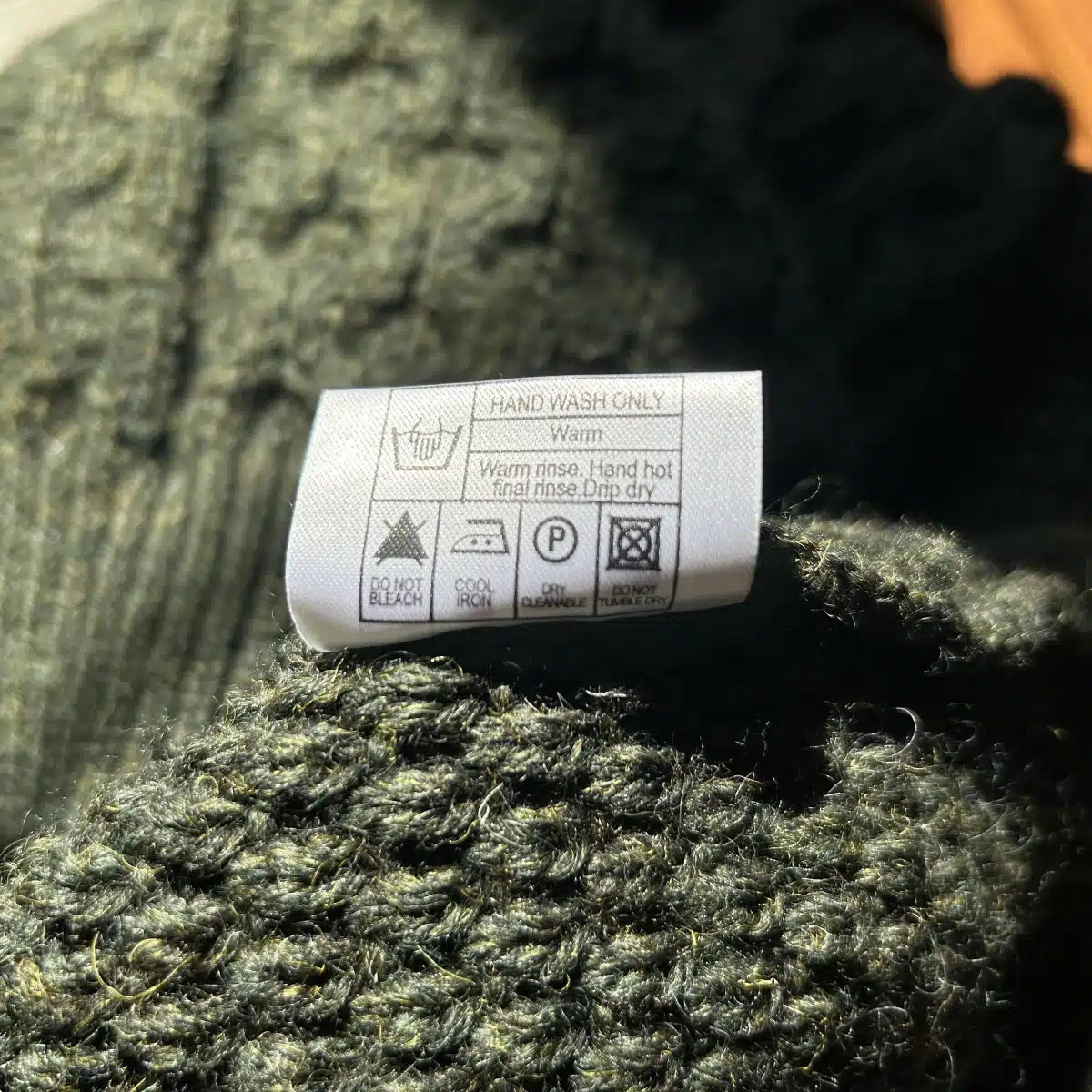 Wool sweater care instructions