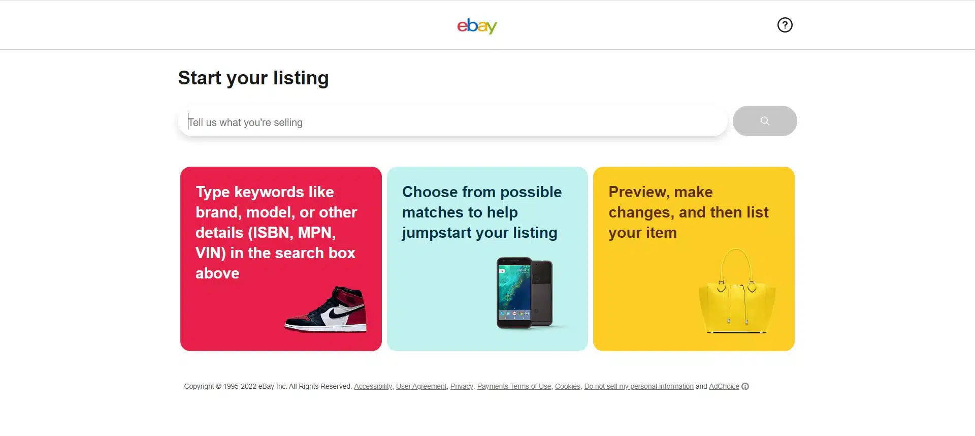 ebay clothes sellers listings