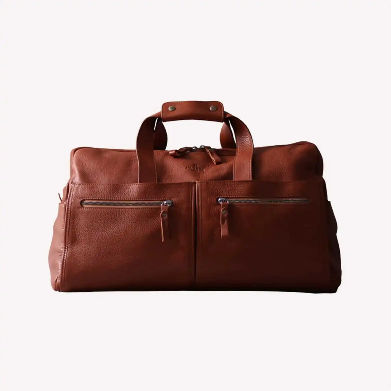 Harber London Leather Weekender Bag