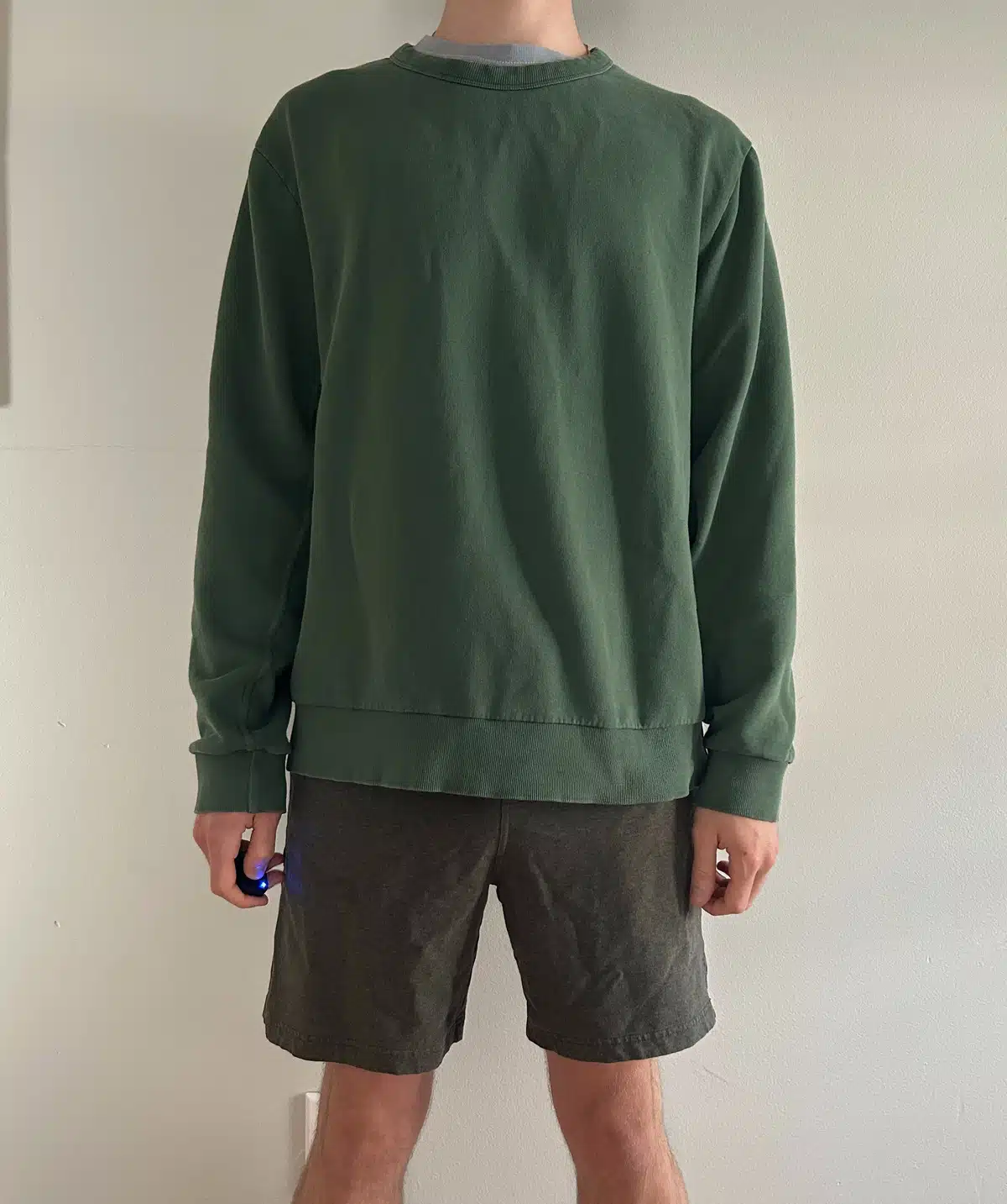 Pact Downtime Relaxed Sweatshirt in trekking green