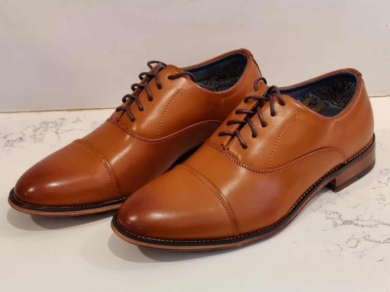 Bruno Marc Oxford Leather Dress Shoes