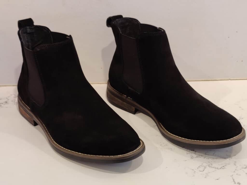 Bruno Marc Suede Leather Chelsea Boots