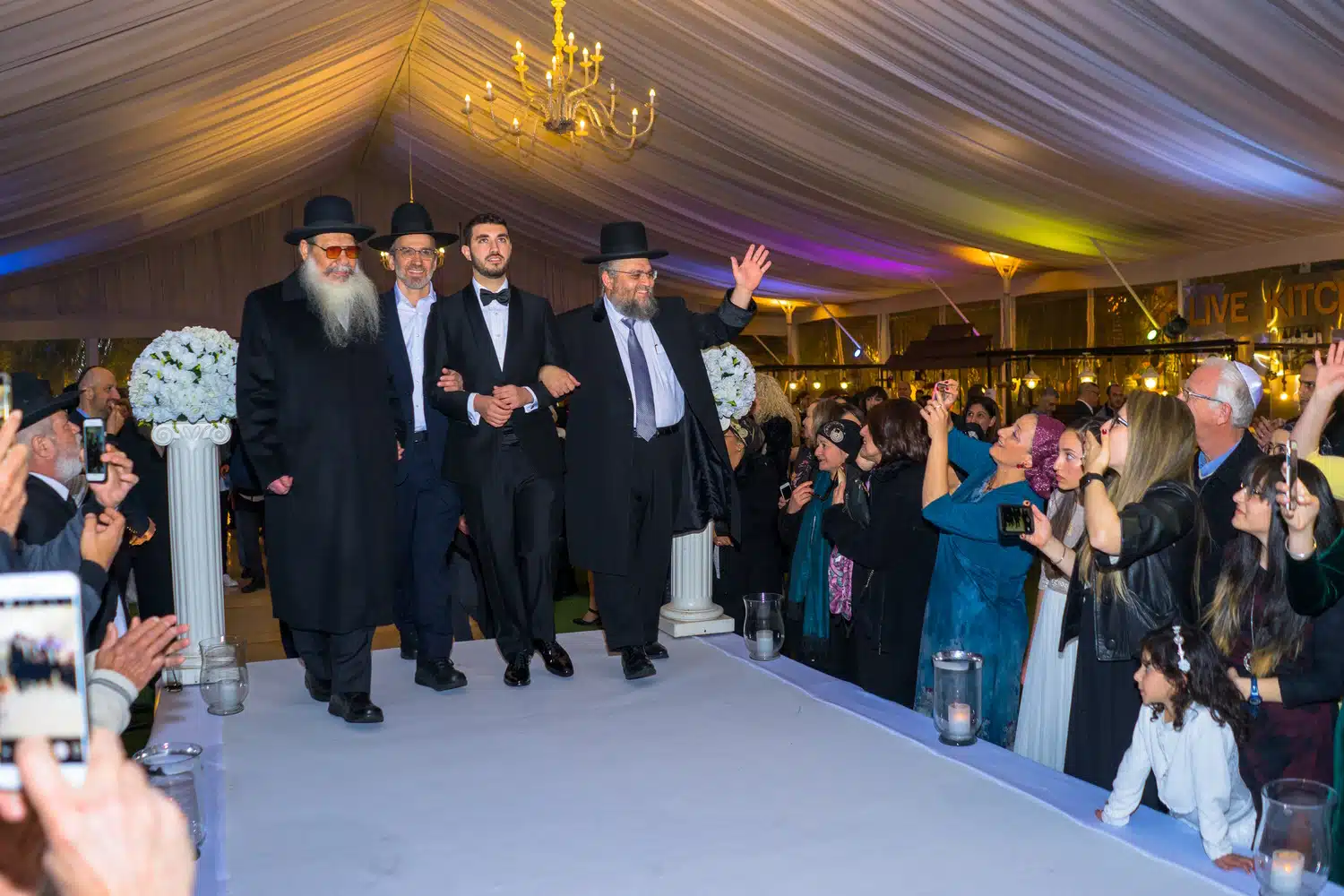 Traditional jewish orthodox hasid wedding