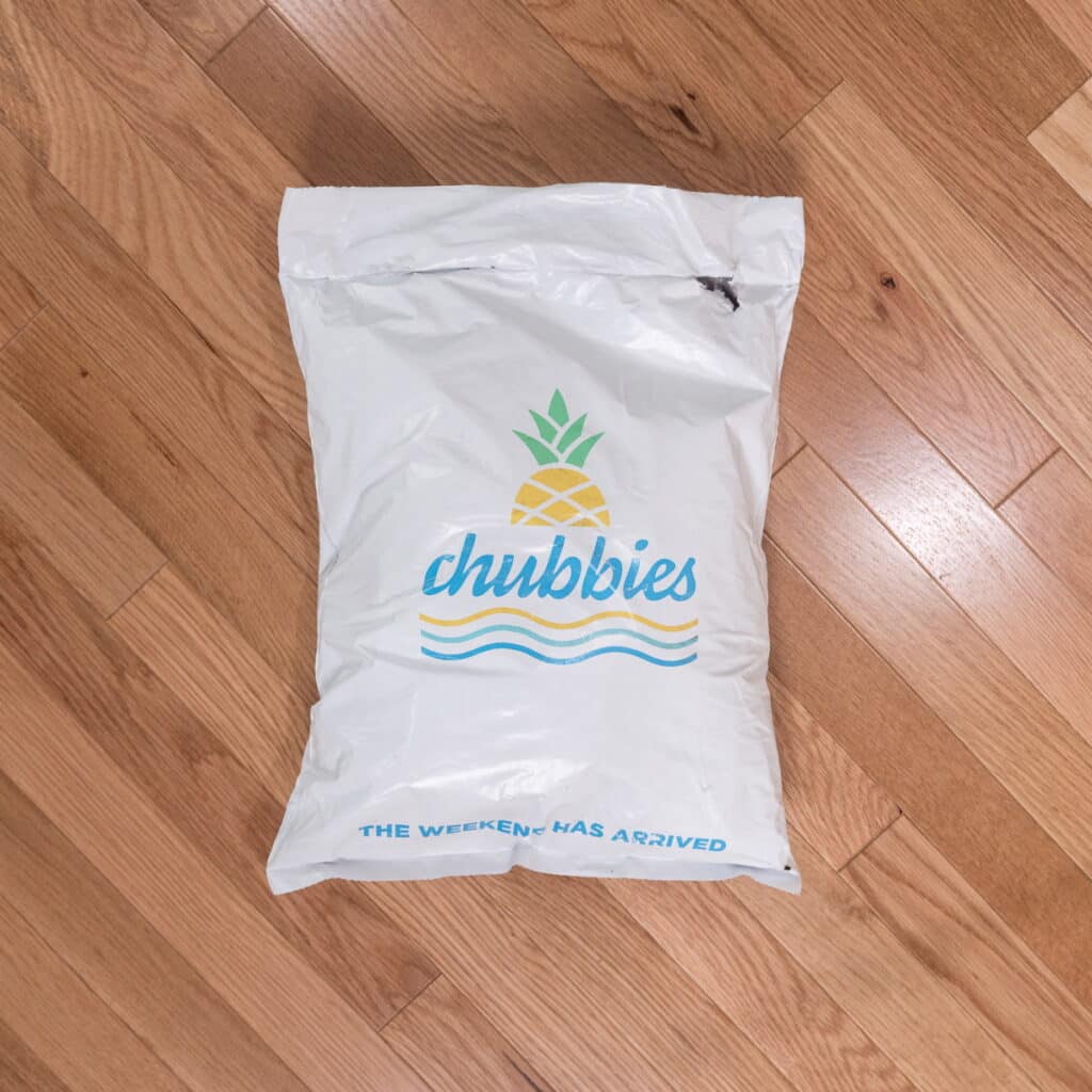 Chubbies packaging