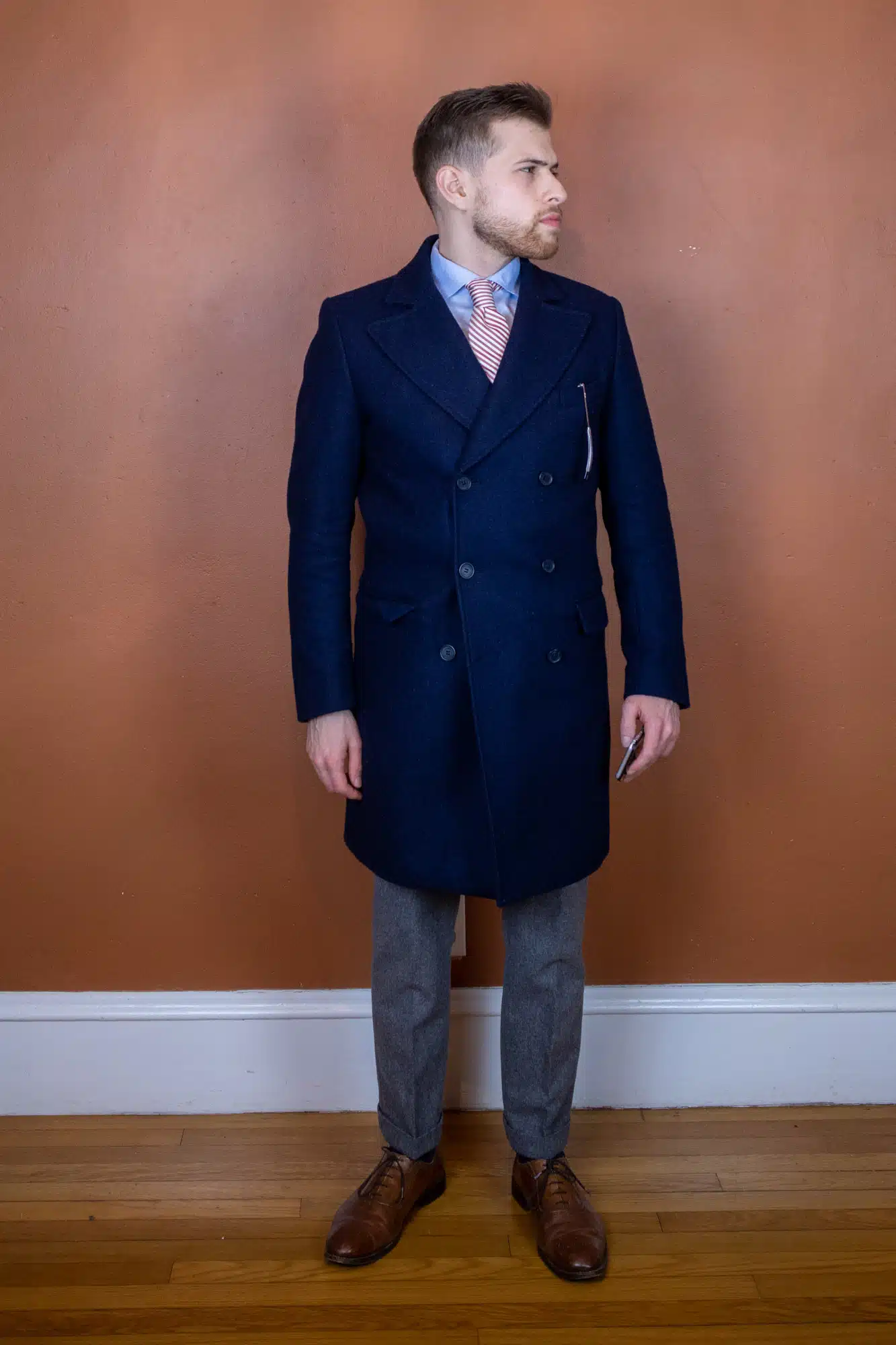 DOUBLE BREASTED TAILORED COAT - Men - Ready-to-Wear