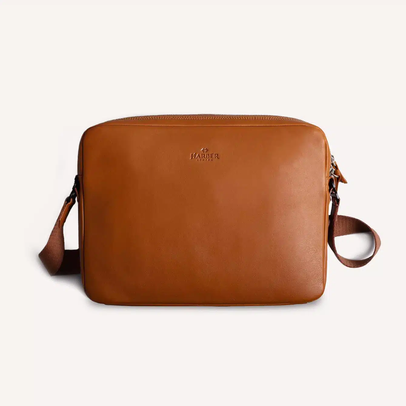 Harber London Leather Messenger Bag