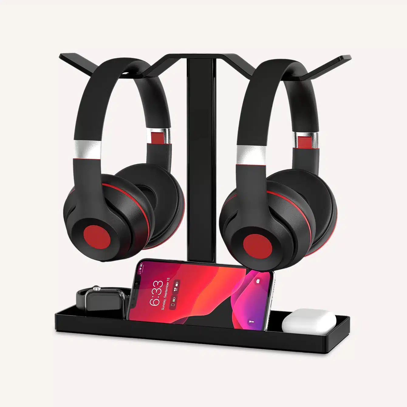Mocreo Stable Acrylic Dual Headphone Stand