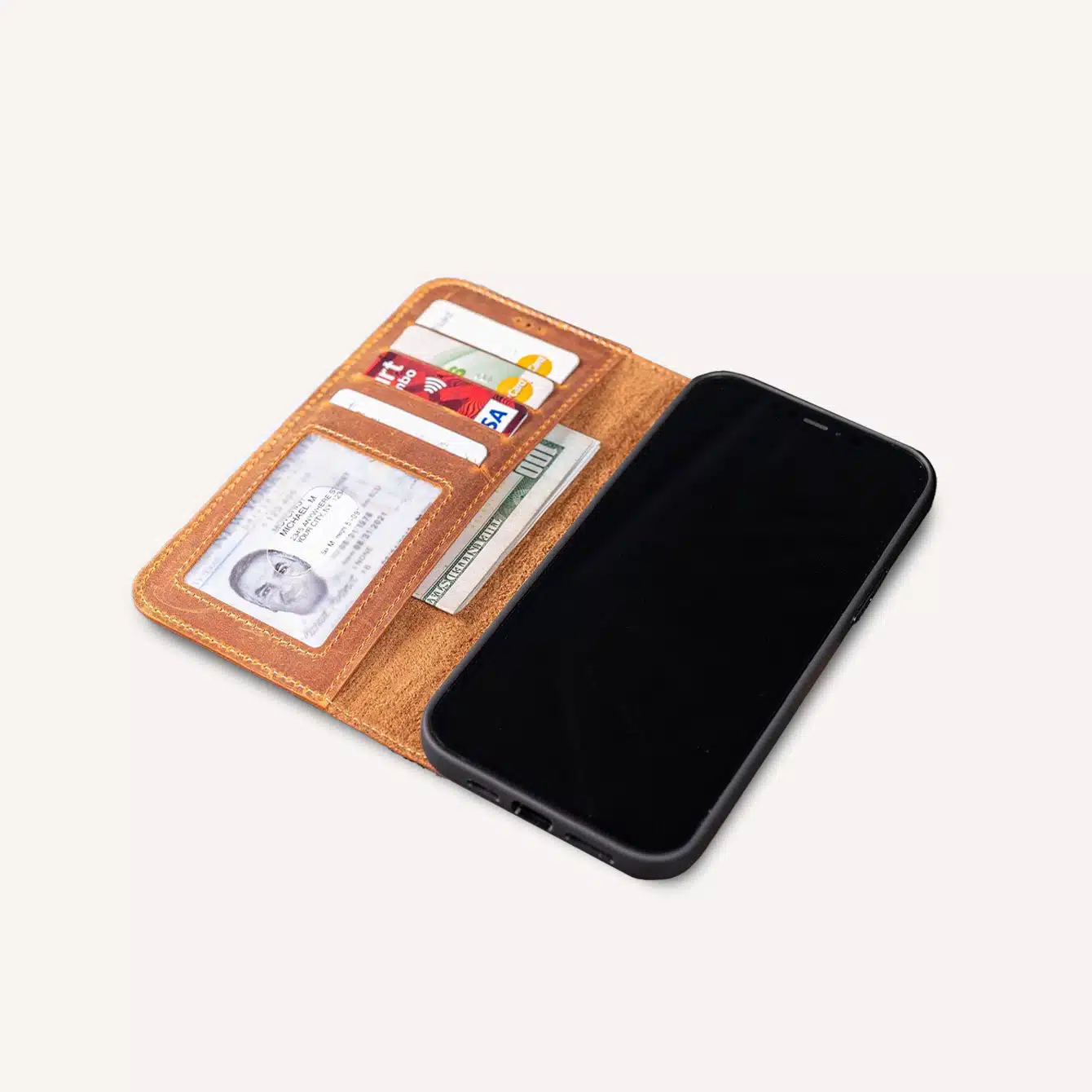 Galen Leather iPhone Wallet Case