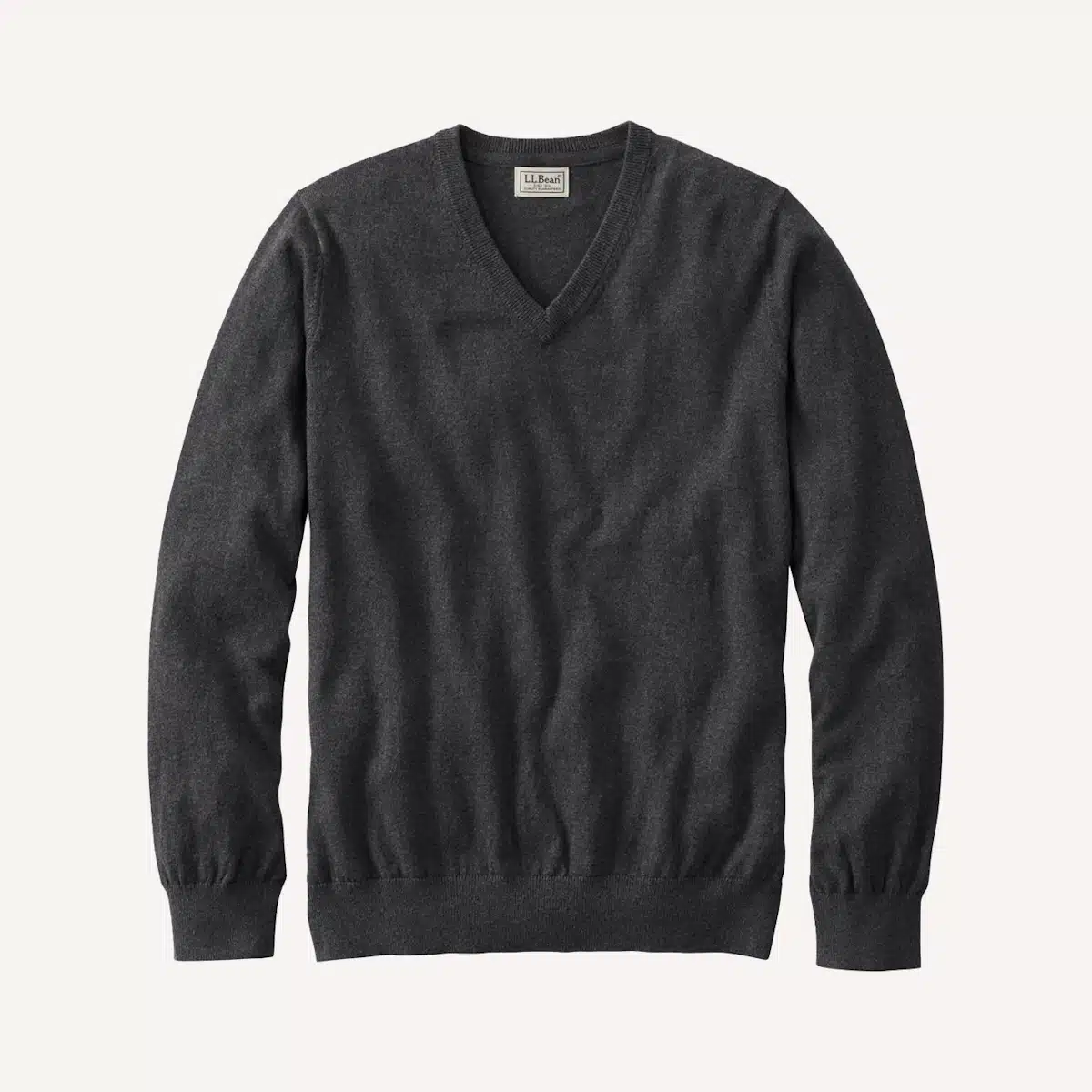 L.L. Bean Cotton Cashmere V Neck Sweater