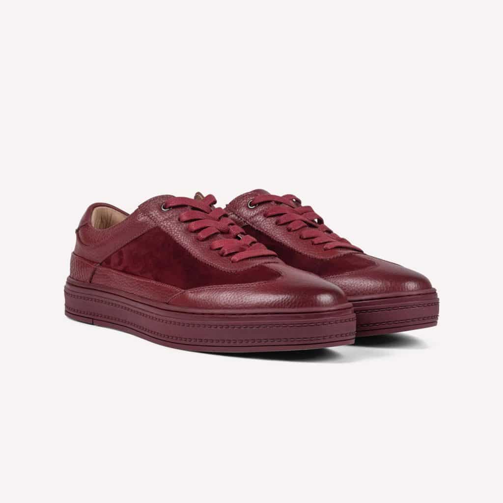 Burgundy Walking Shoes-Hank