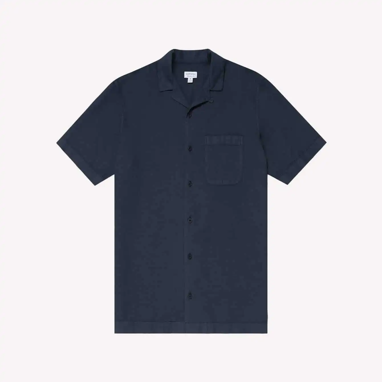 Sunspel - Waffle Camp Collar Shirt