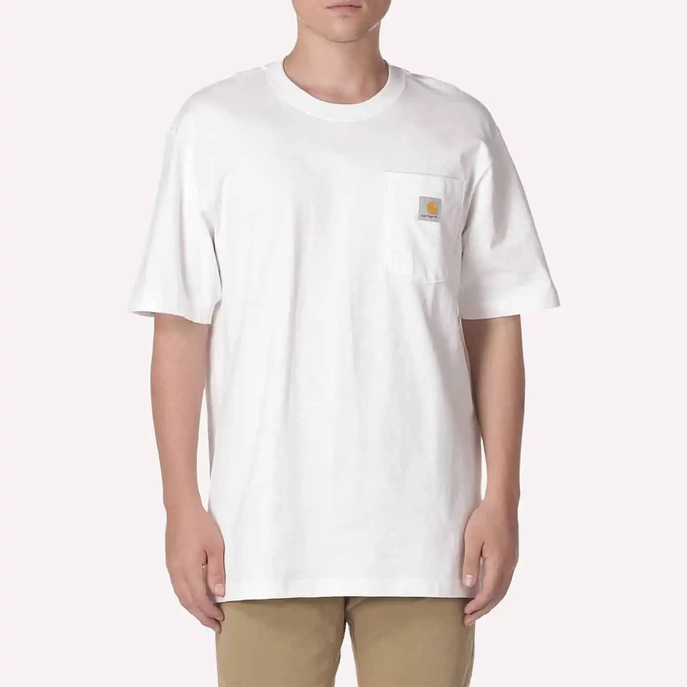 Carhartt – Camiseta de bolso de manga curta pesada e folgada