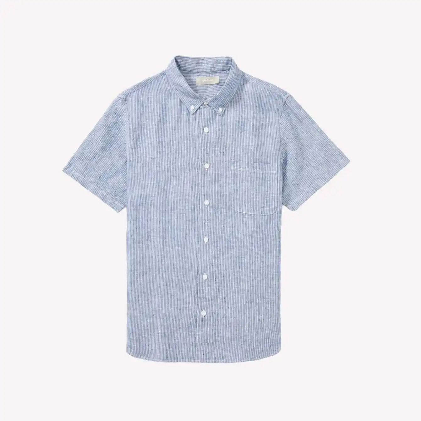 Everlane - Camisa de linho de manga curta com ajuste padrão