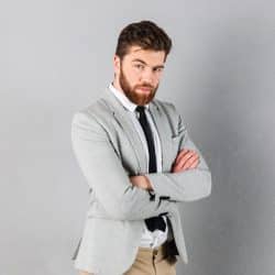 Portrait of a confident businessman dressed in suit