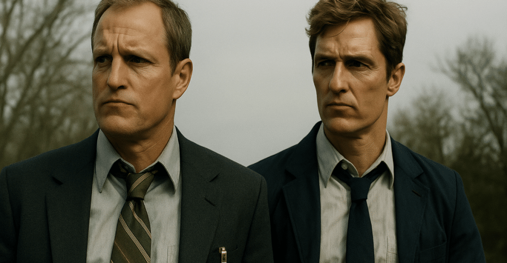 Two male detectives from "True Detective".