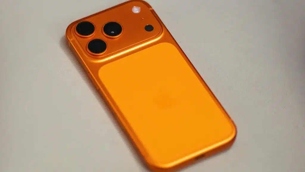 A picture of an iphone 17 pro max.