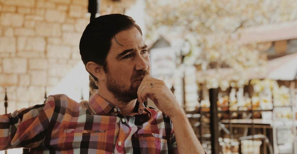 A man deep in thought.