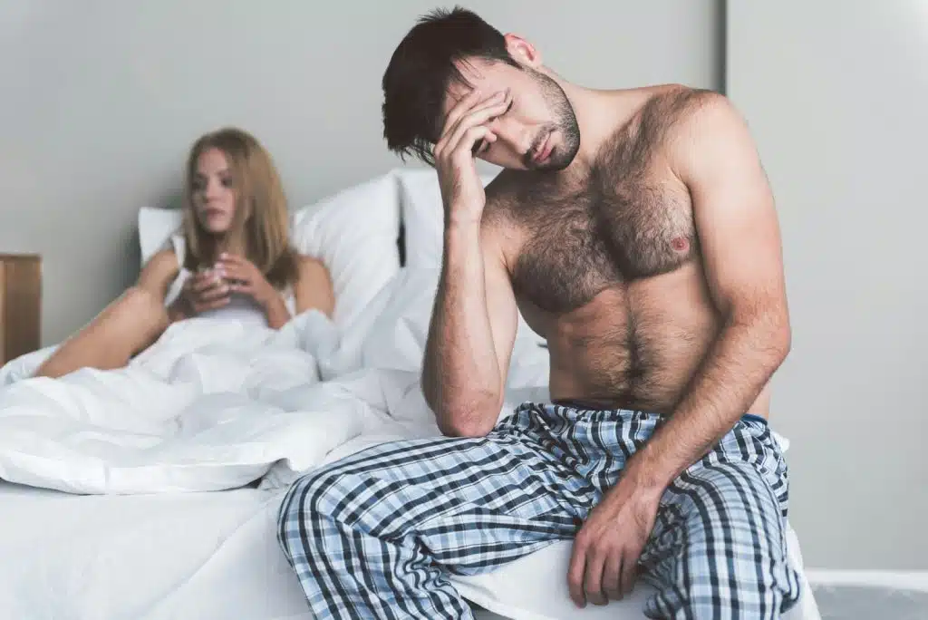 A man refuses to talk to his wife