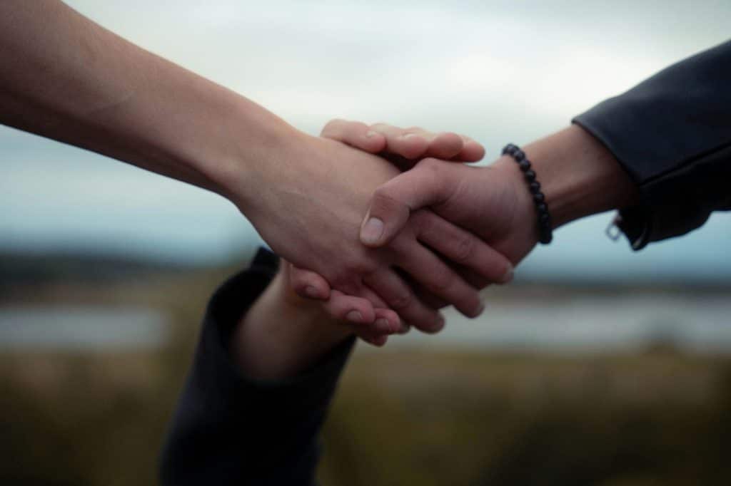 Hands that shows helping each other
