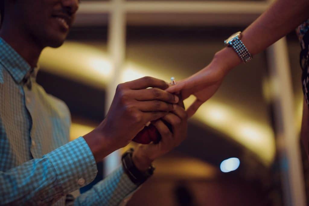 A man Proposing to his partner