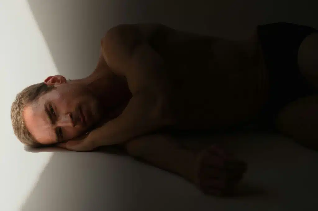 A man feeling down