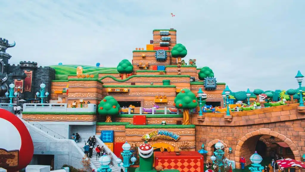 A screenshot of a Super Mario game.