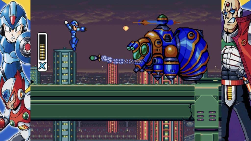 A screenshot of Mega Man being played.