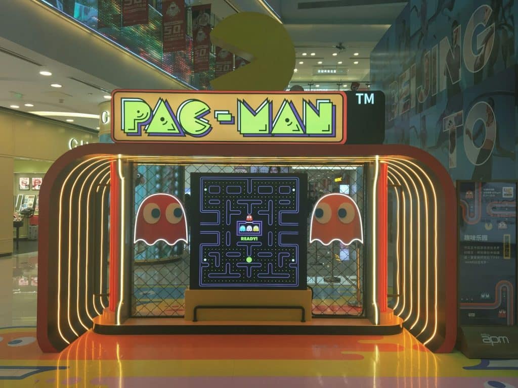 A station of Pac-man game.
