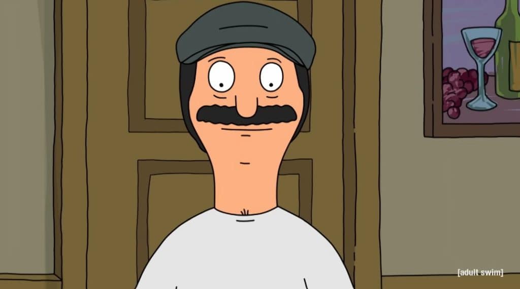 A picture of Bob Belcher on the series Bob’s Burger