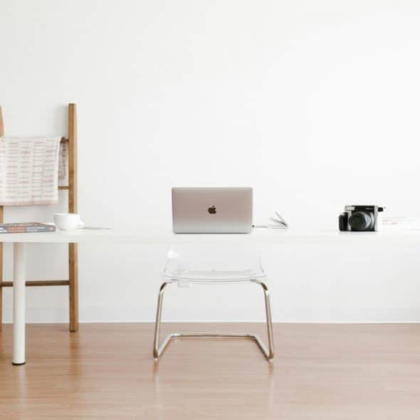 A minimalist workspace