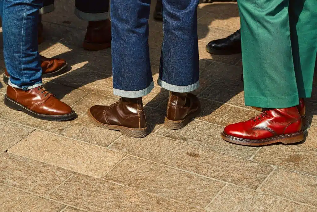 A picture of shoes with different styles and cover.