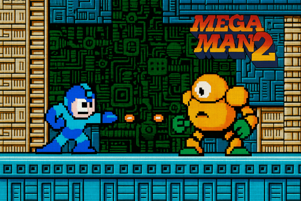 An image of showing the game of Mega Man 2.