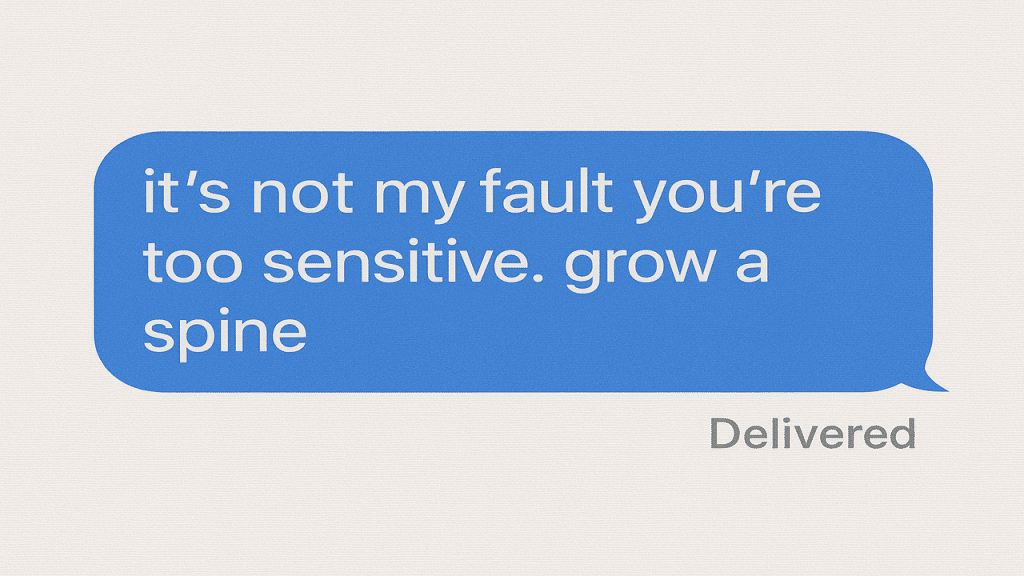 A screenshot of a message showing a lack of accountability