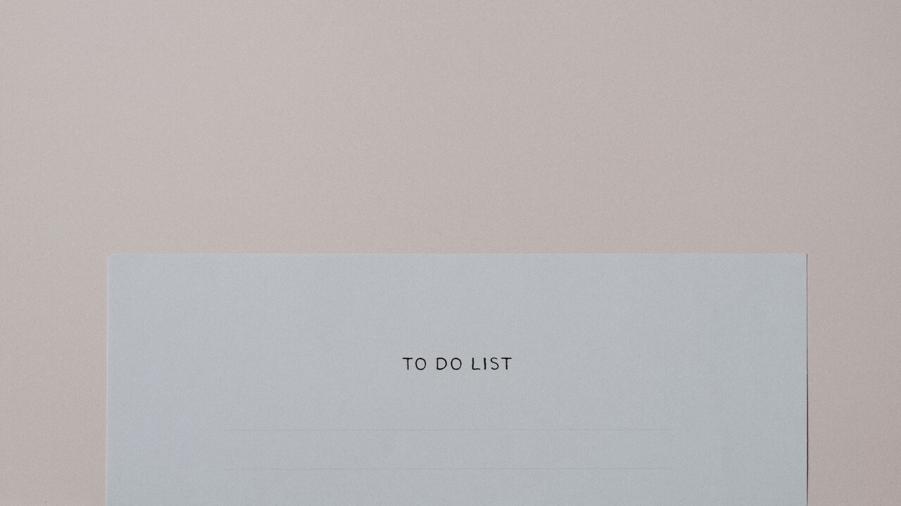A paper with the words “to do list” printed on it.