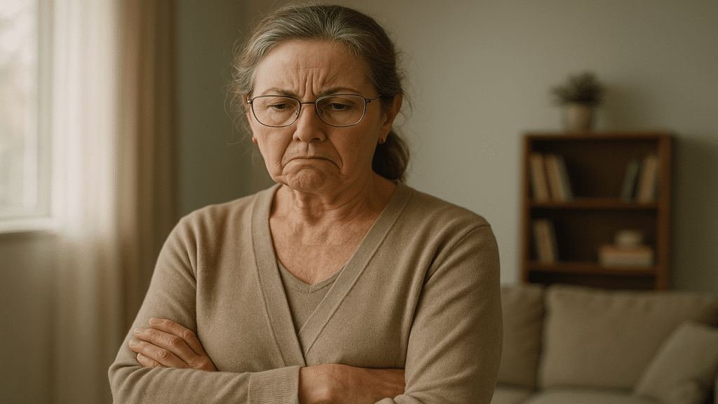 A disappointed mother-in-law.