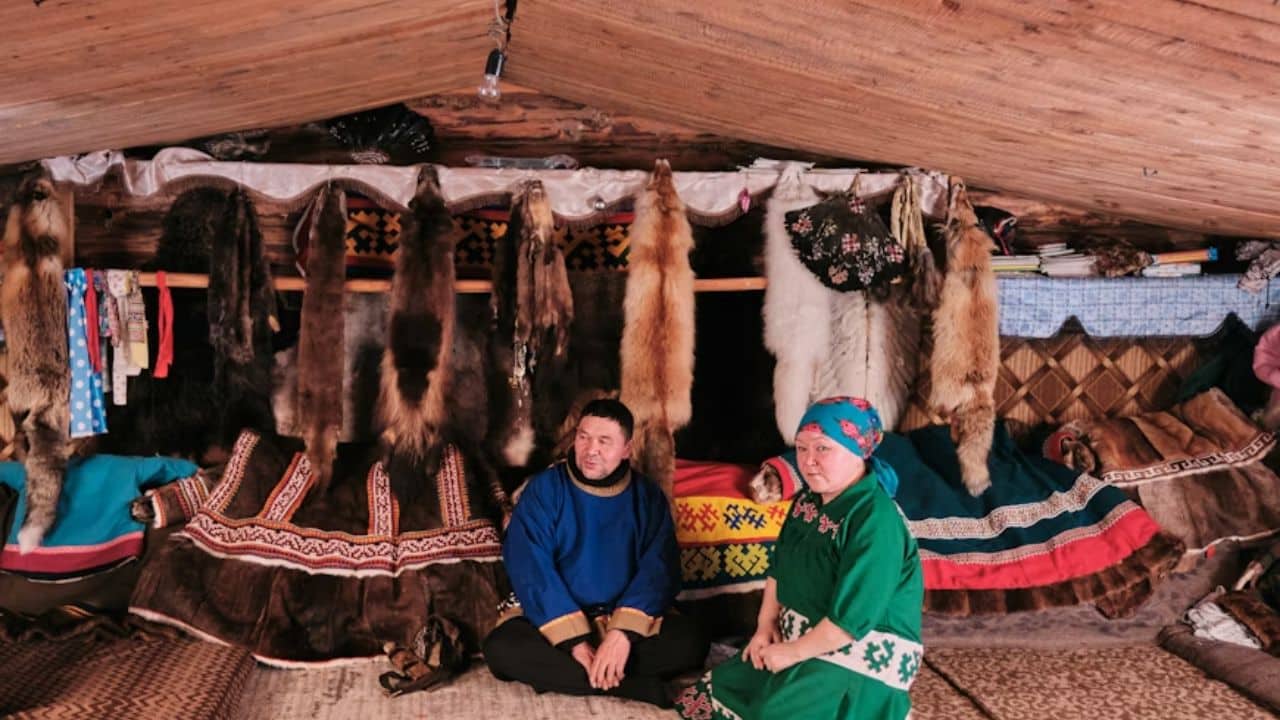 A couple combining cultural symbols in their living space.
