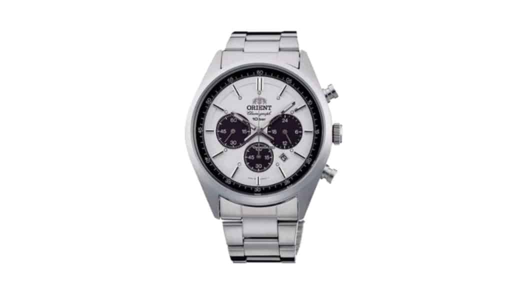A photo of an Orient Neo 70s Panda on a white background.