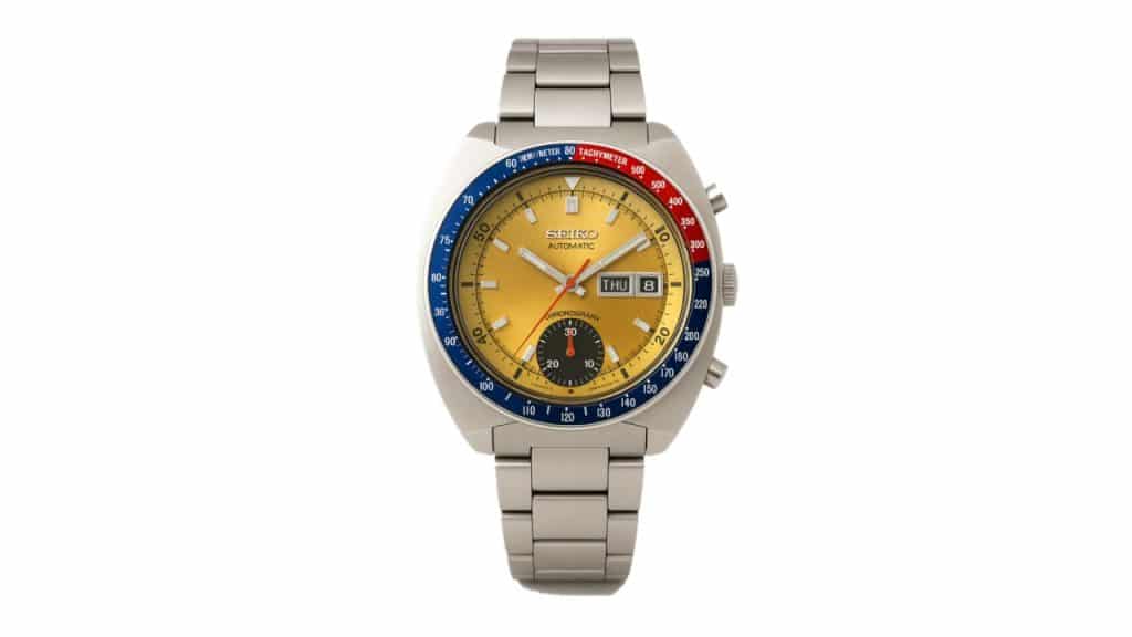 A photo of a Seiko 6139 on a white background.