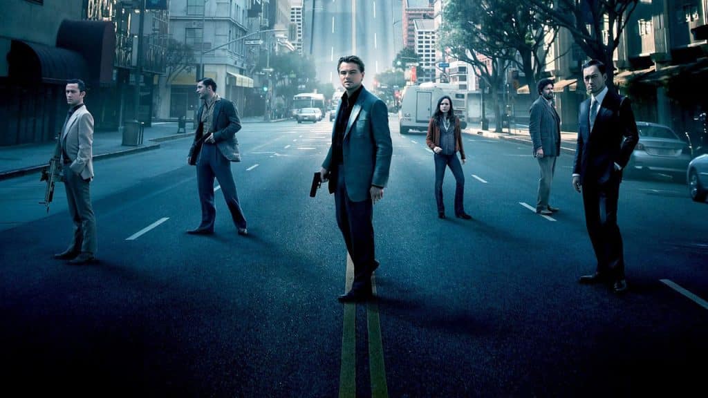 A still from the movie "Inception".