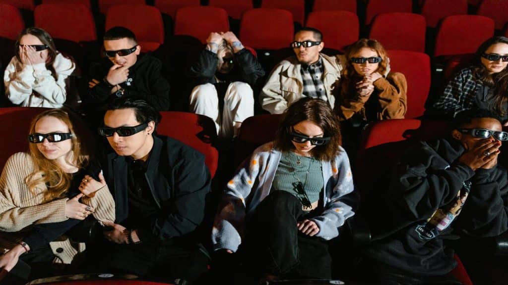 Audience shocked at the cinema