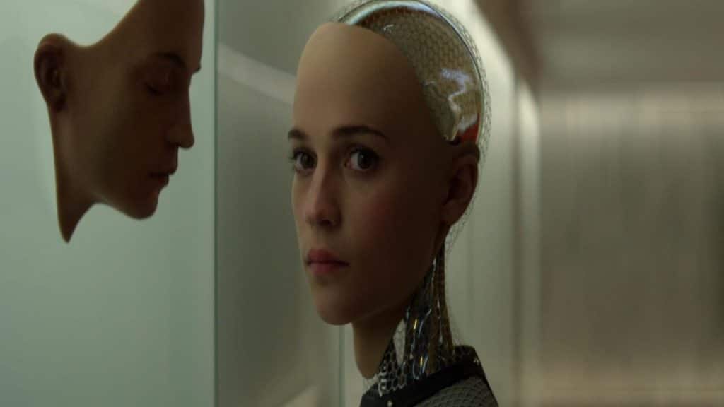 A still from Ex-Machina movie