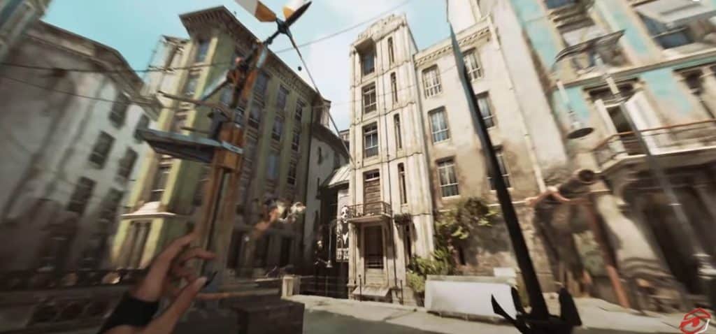 A picture of one of the scene in the game Dishonored 2.