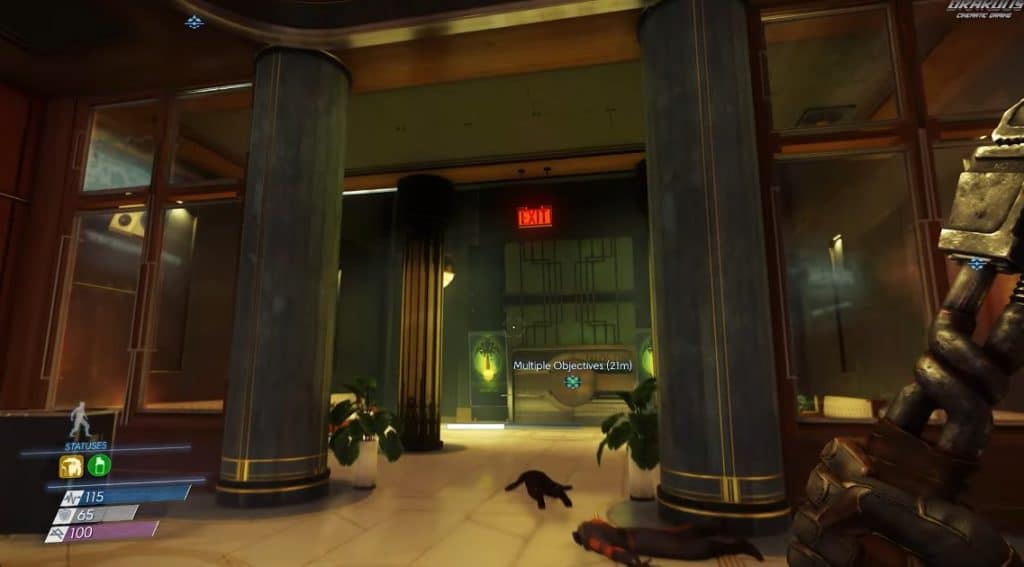 A picture of a gameplay in Prey game.