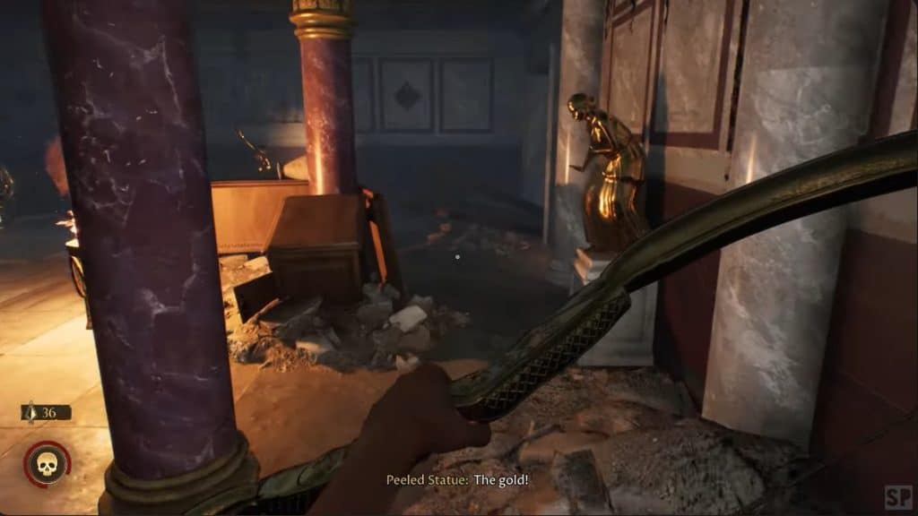 A picture of gamer’s view in the game forgotten city.