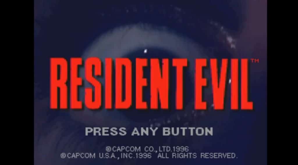 A picture of an intro in resident evil game