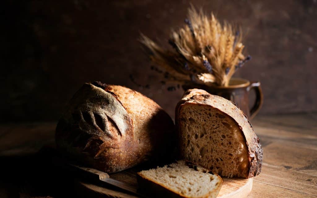 A picture of sprouted grain bread.
