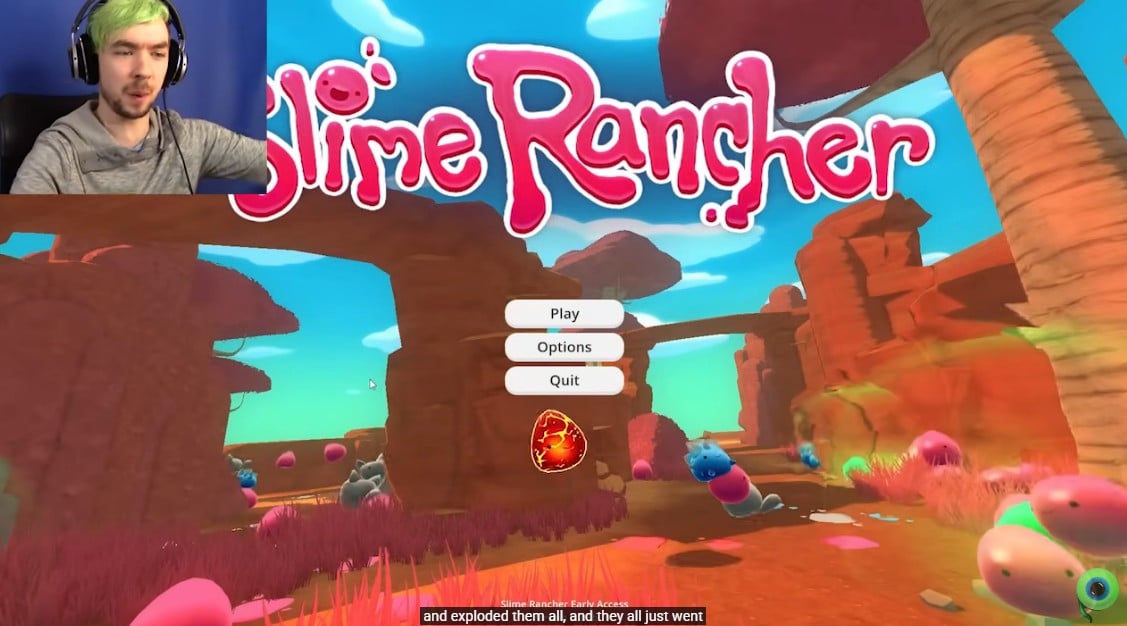 A picture of the game’s main menu.