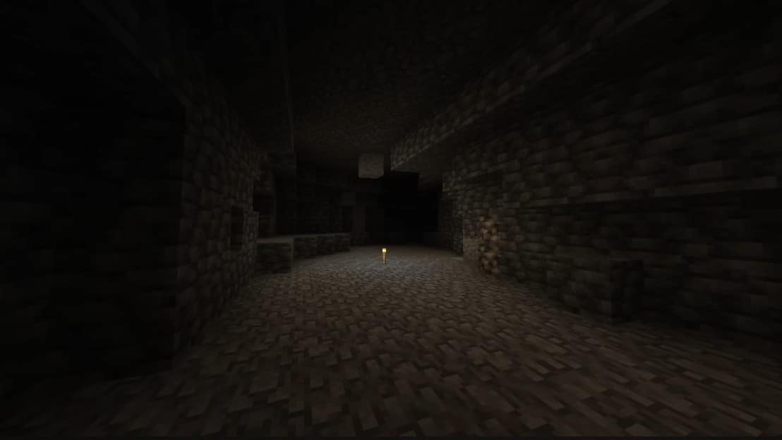 A picture of minecraft game.