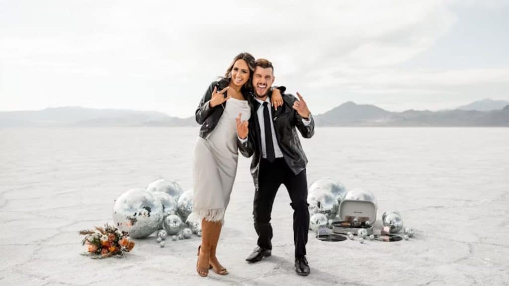 Couple having a professional photoshoot to mark their anniversary together.